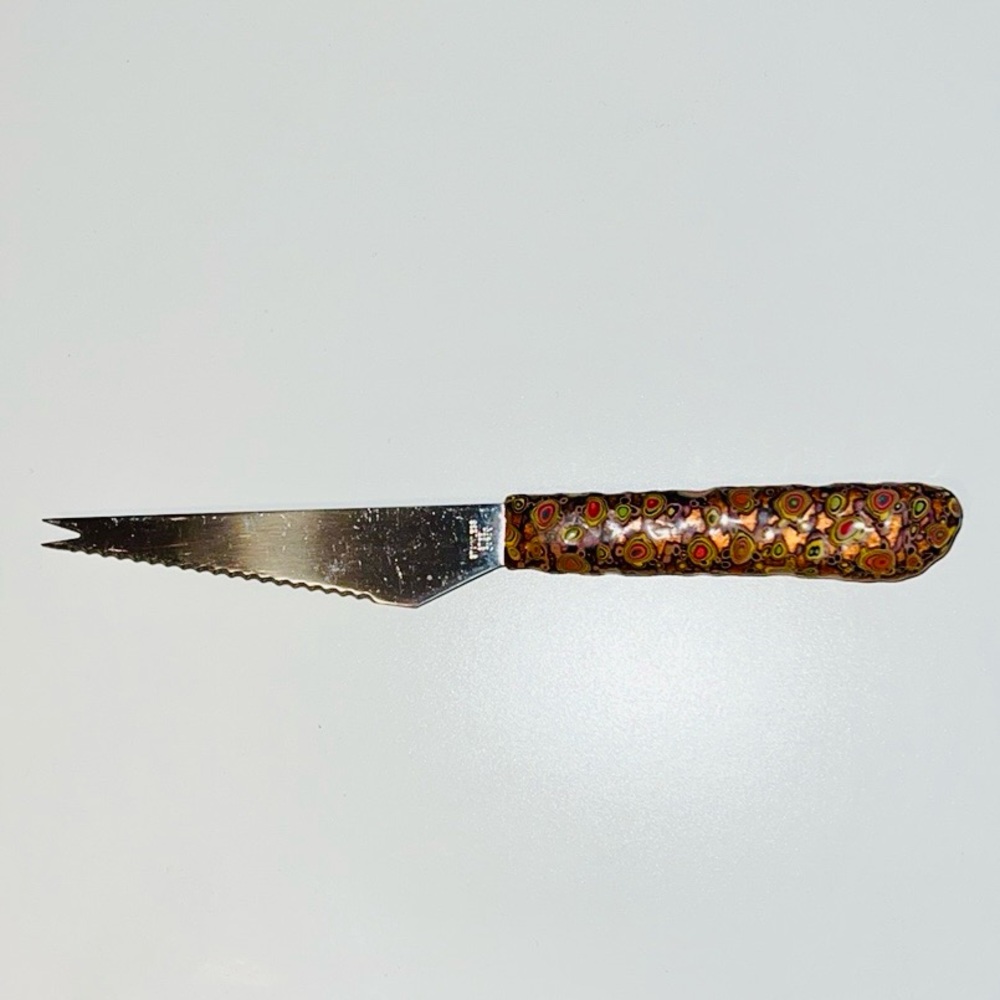Decorative Charcuterie Cheese Cutlery &  Server with Patterned Handle